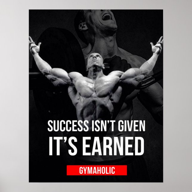 Póster Motivación de entrenamiento (Frente)