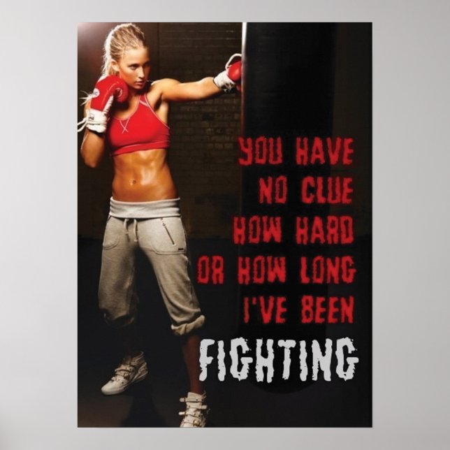 Póster Motivación de entrenamiento (Frente)