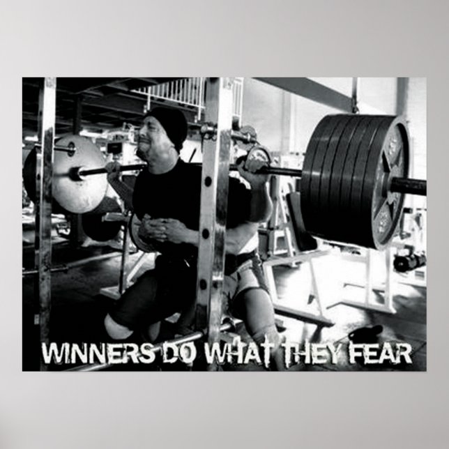 Póster Motivación de entrenamiento (Frente)