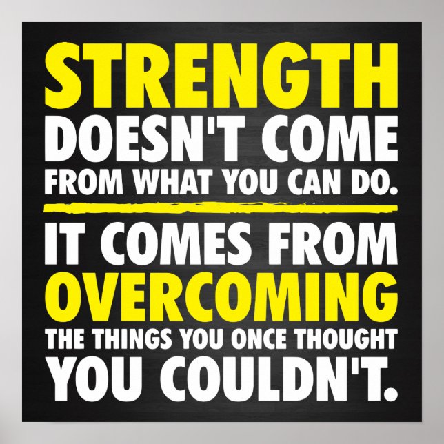 Póster Motivación de entrenamiento (Frente)