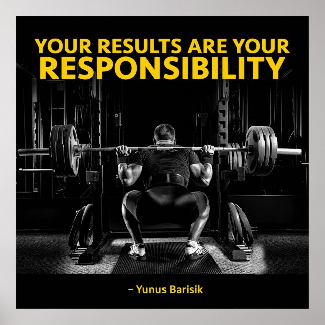 Póster Motivación de entrenamiento (Frente)