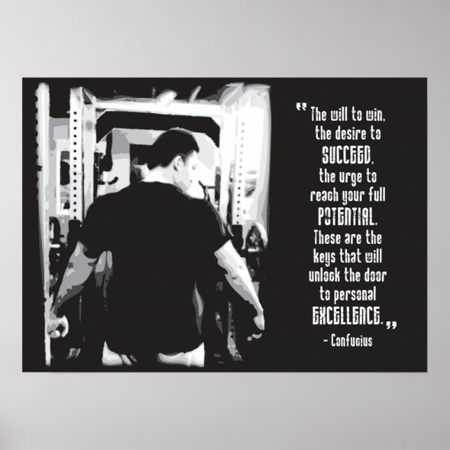 Póster Motivación de entrenamiento (Frente)