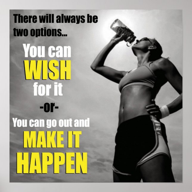 Póster Motivación de entrenamiento (Frente)