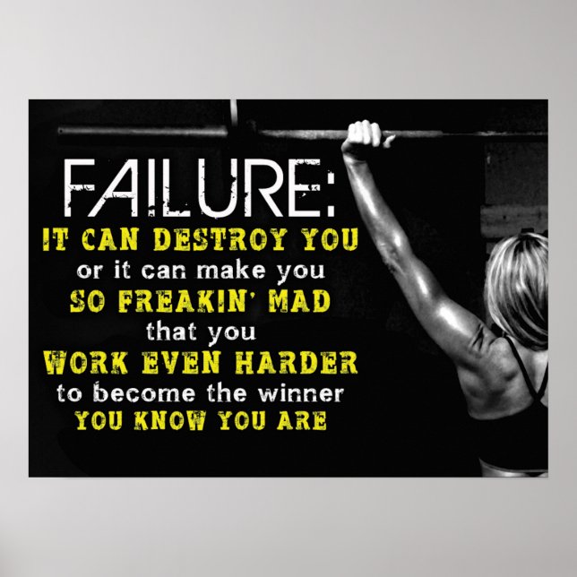 Póster Motivación de entrenamiento (Frente)