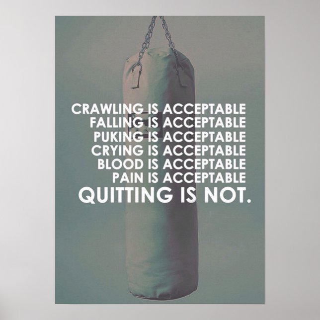 Póster Motivación de entrenamiento (Frente)