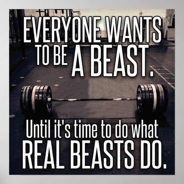 Póster Motivación de entrenamiento (Frente)