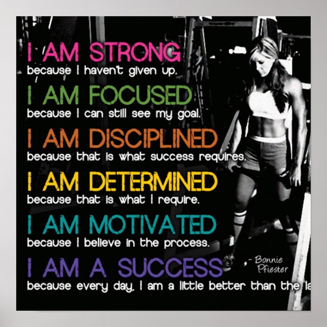 Póster Motivación de entrenamiento (Frente)