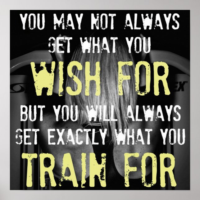 Póster Motivación de entrenamiento (Frente)