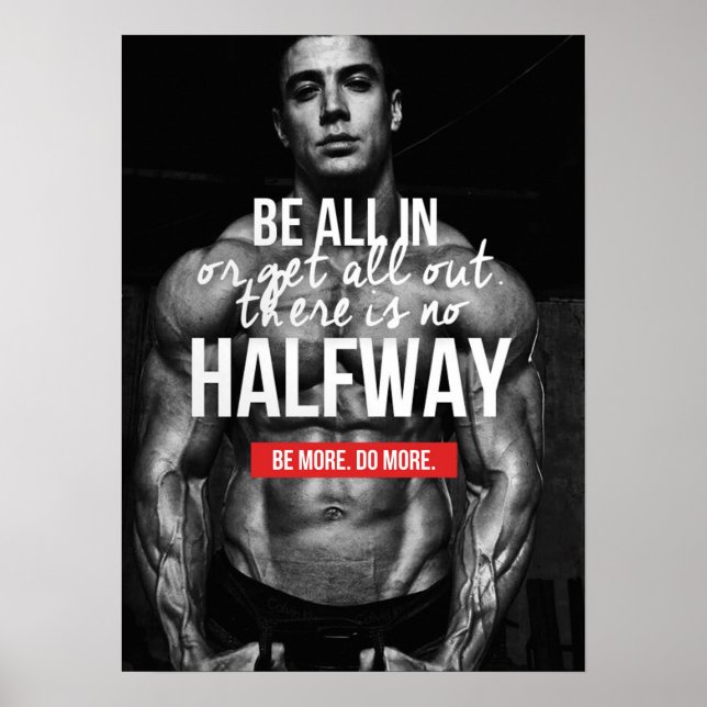 Póster Motivación de entrenamiento (Frente)