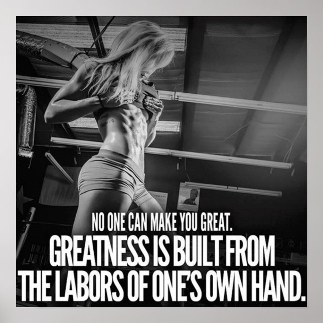 Póster Motivación de entrenamiento (Frente)