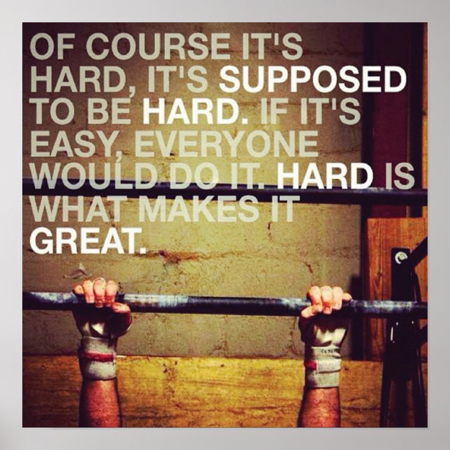 Póster Motivación de entrenamiento (Frente)