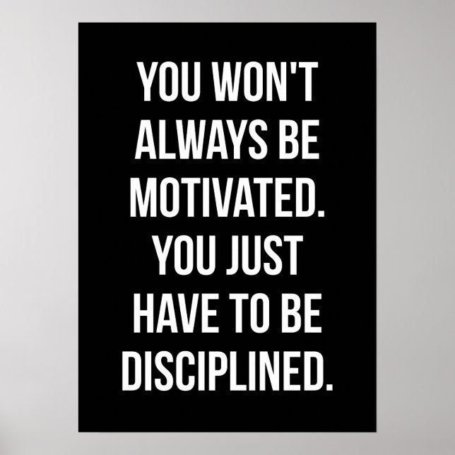 Póster Motivación de entrenamiento (Frente)