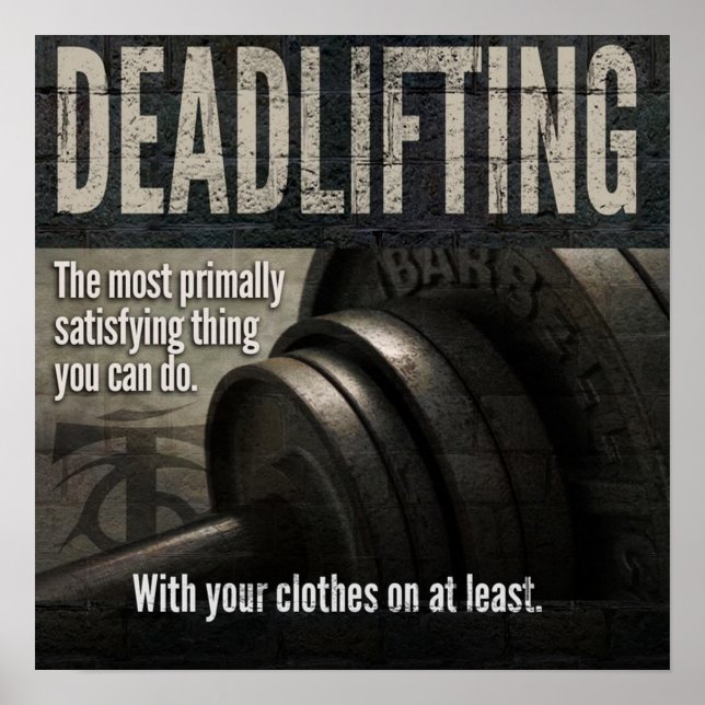 Póster Motivación de entrenamiento (Frente)