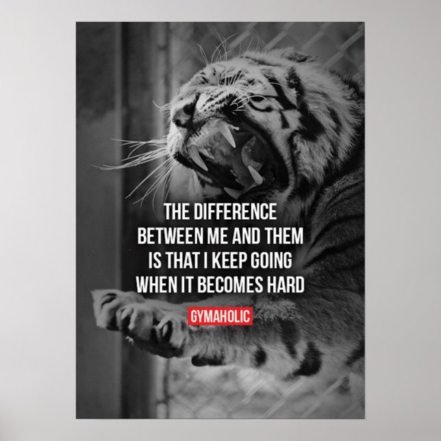 Póster Motivación de entrenamiento (Frente)