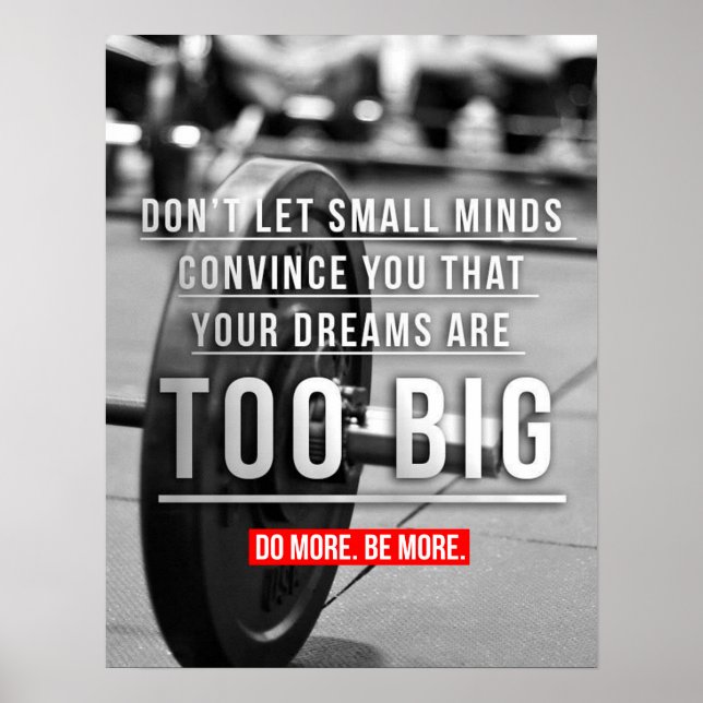 Póster Motivación de entrenamiento (Frente)