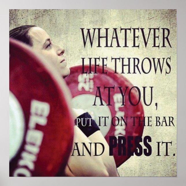 Póster Motivación de entrenamiento (Frente)