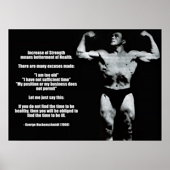 Póster Motivación de entrenamiento (Frente)