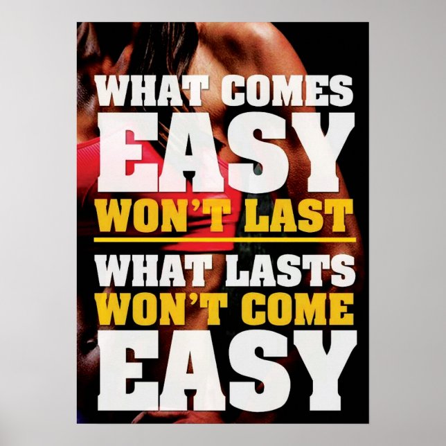 Póster Motivación de entrenamiento (Frente)