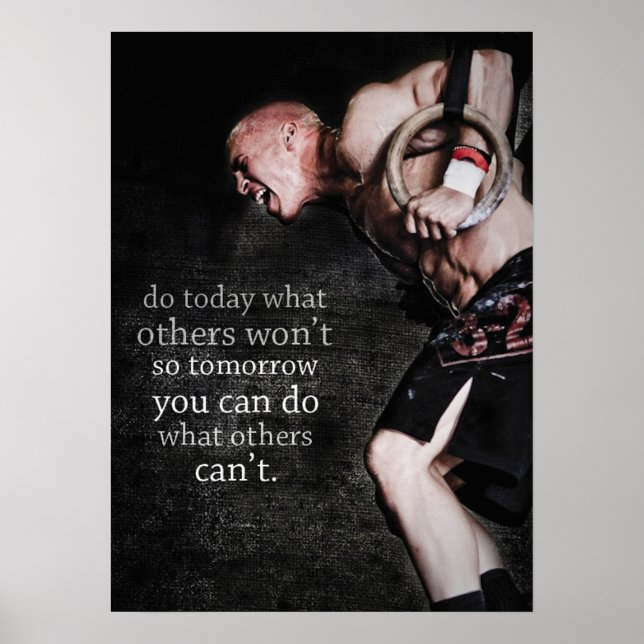 Póster Motivación de entrenamiento (Frente)