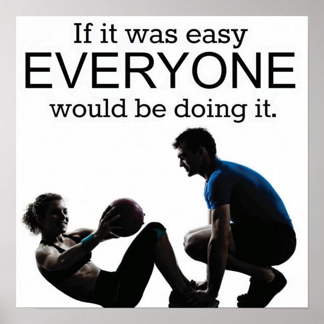 Póster Motivación de entrenamiento (Frente)