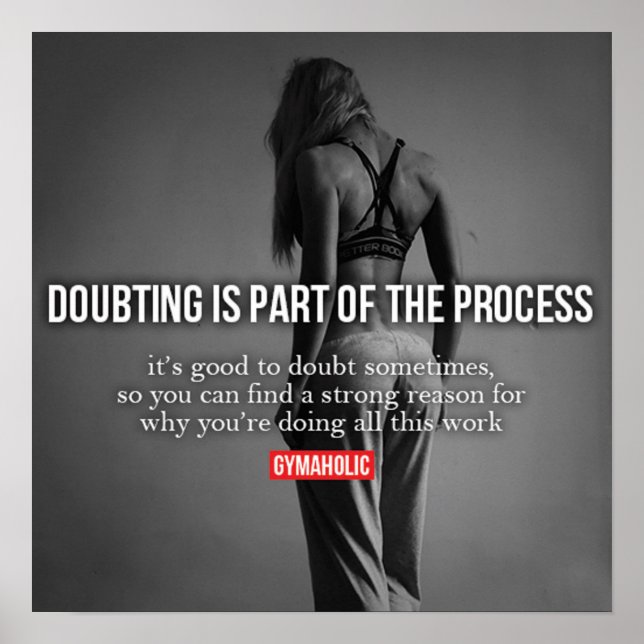 Póster Motivación de entrenamiento (Frente)