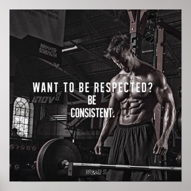 Póster Motivación de entrenamiento (Frente)