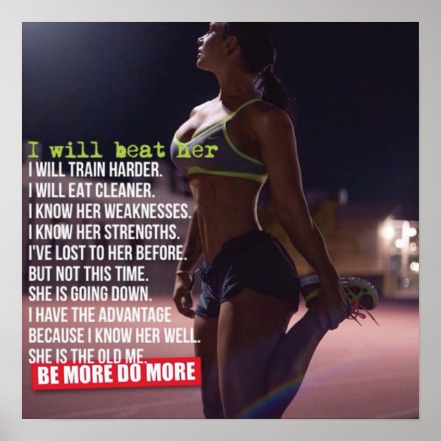 Póster Motivación de entrenamiento (Frente)