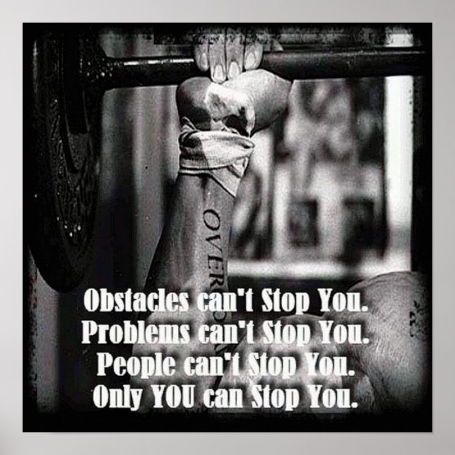 Póster Motivación de entrenamiento (Frente)