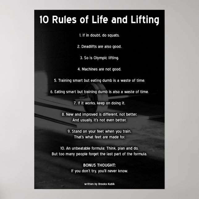 Póster Motivación de entrenamiento (Frente)