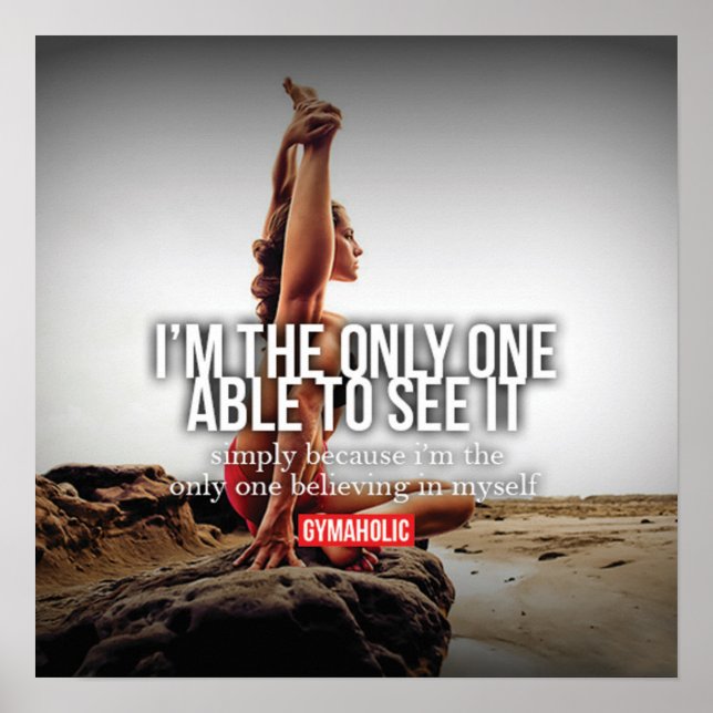 Póster Motivación de entrenamiento (Frente)