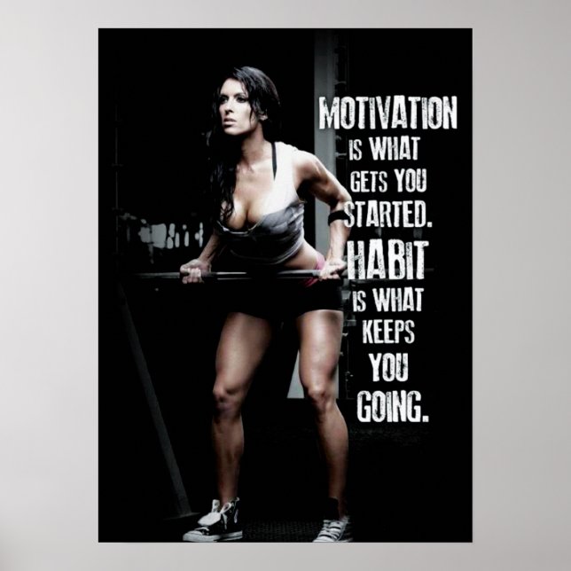 Póster Motivación de entrenamiento (Frente)
