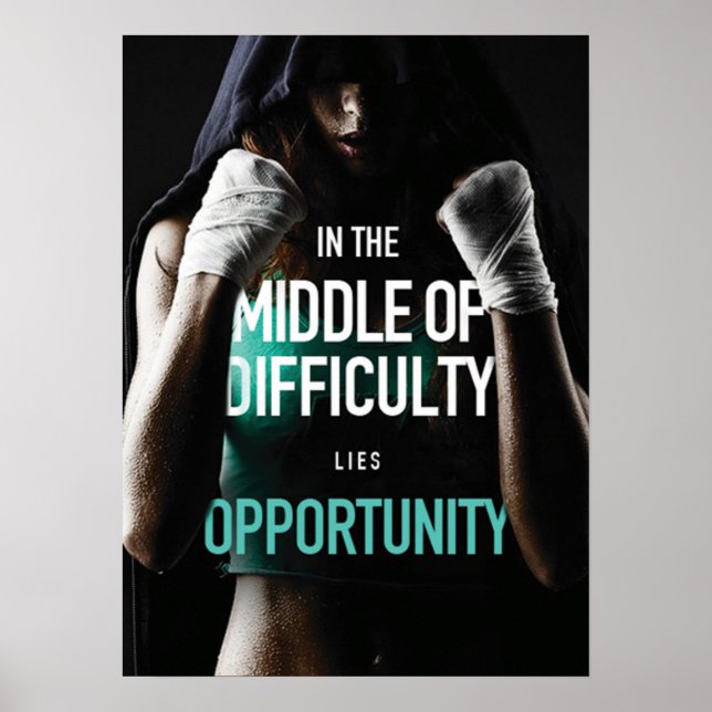 Póster Motivación de entrenamiento (Frente)