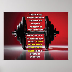 Póster Motivación de entrenamiento