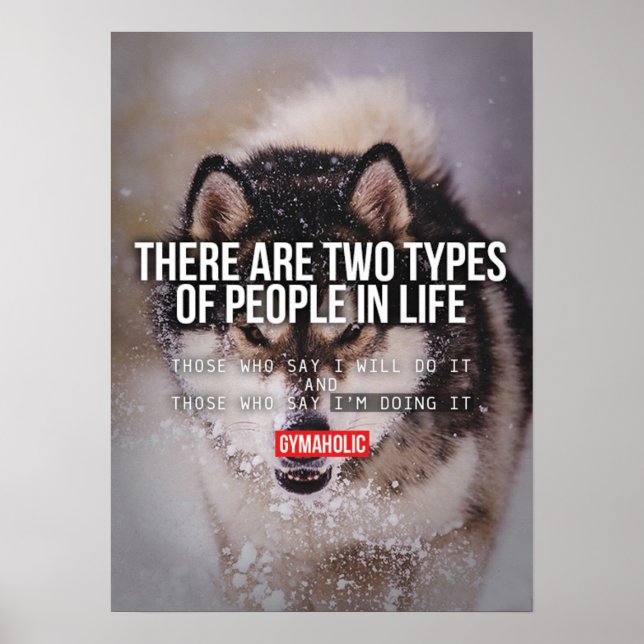 Póster Motivación de entrenamiento (Frente)