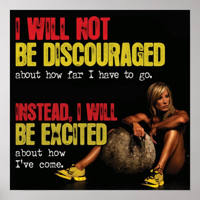 Póster Motivación de entrenamiento (Frente)