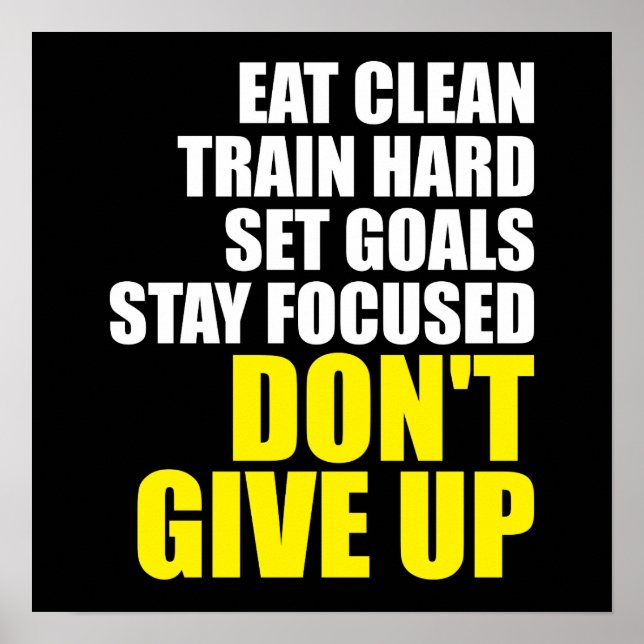 Póster Motivación de entrenamiento (Frente)