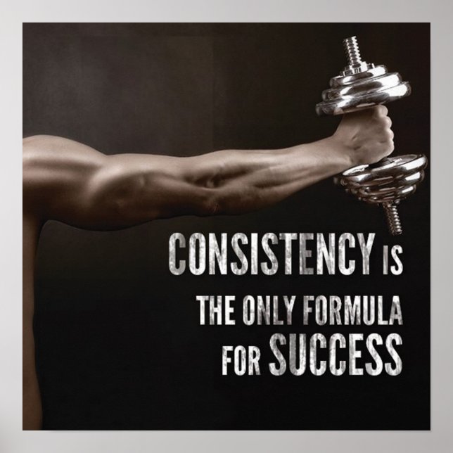 Póster Motivación de entrenamiento (Frente)