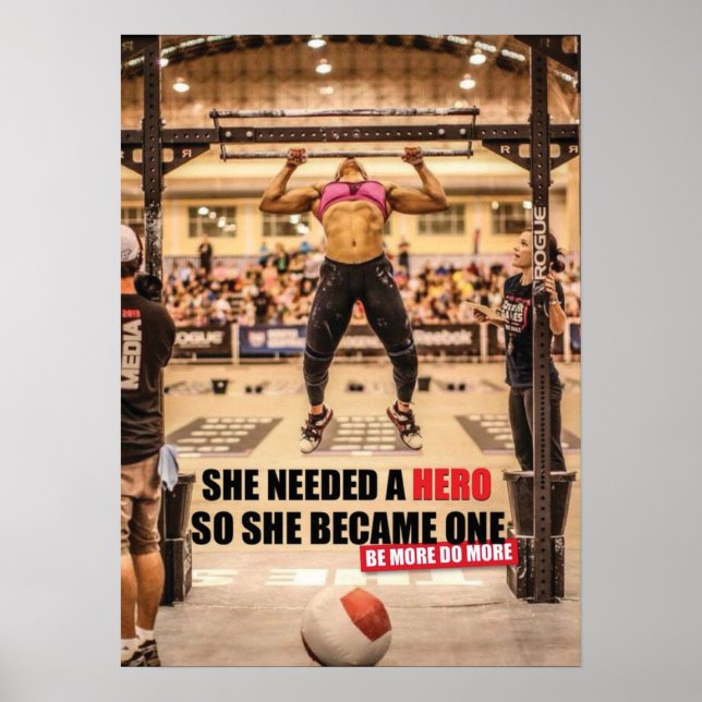 Póster Motivación de entrenamiento (Frente)