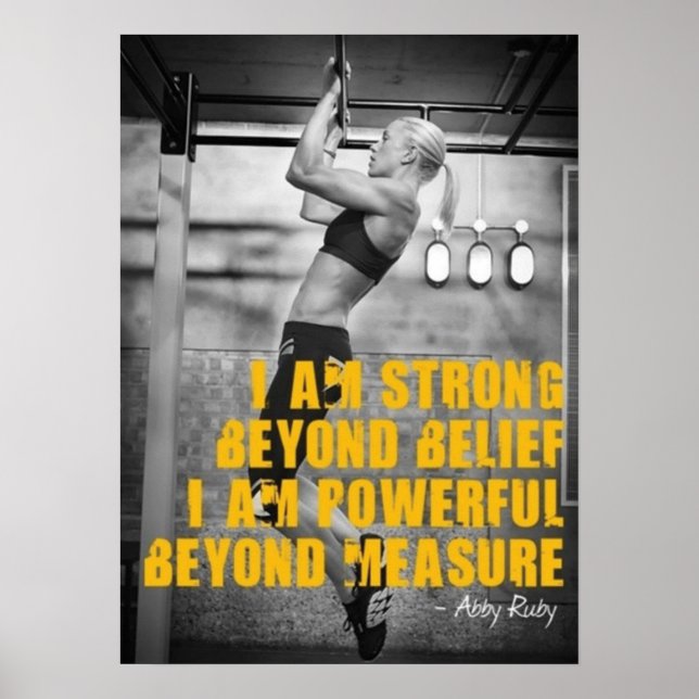 Póster Motivación de entrenamiento (Frente)