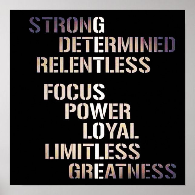 Póster Motivación de entrenamiento (Frente)