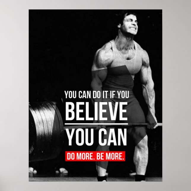 Póster Motivación de entrenamiento (Frente)