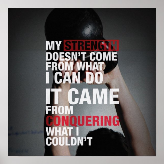 Póster Motivación de entrenamiento (Frente)