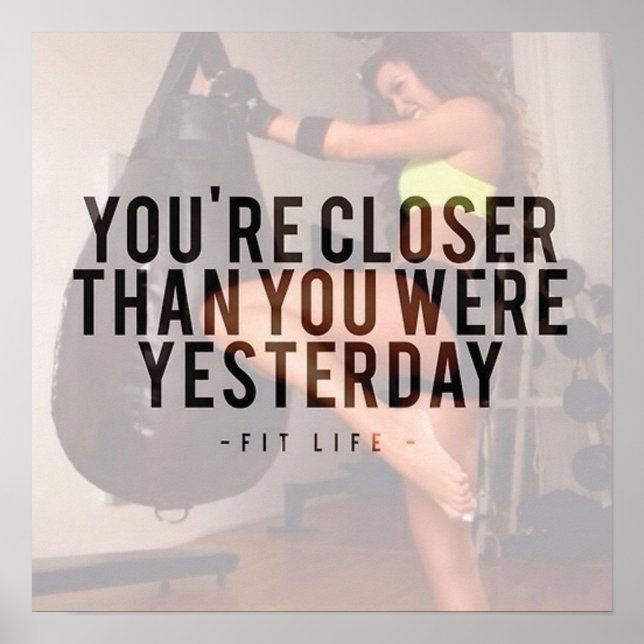 Póster Motivación de entrenamiento (Frente)