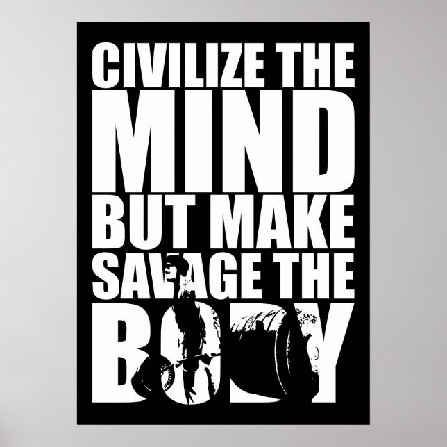 Póster Motivación de entrenamiento (Frente)