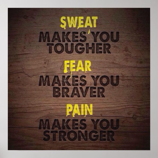 Póster Motivación de entrenamiento (Frente)