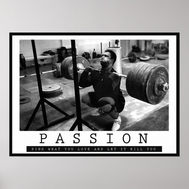 Póster Motivación de entrenamiento (Frente)