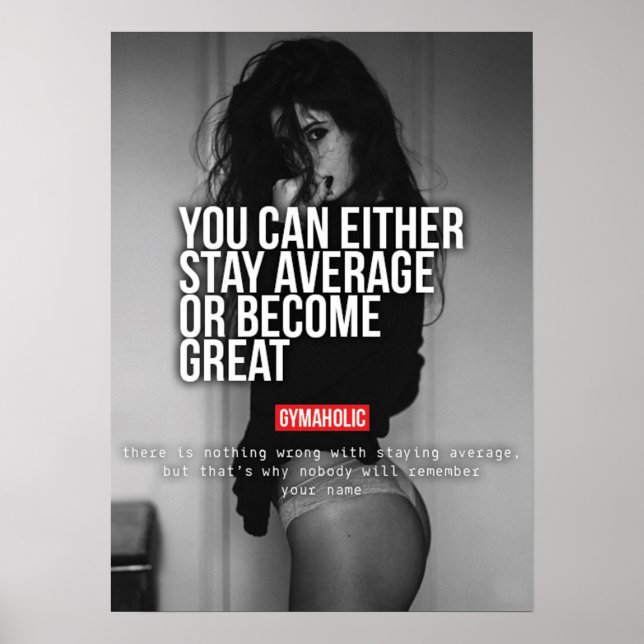 Póster Motivación de entrenamiento (Frente)