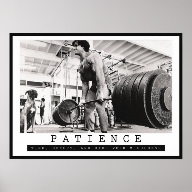 Póster Motivación de entrenamiento (Frente)