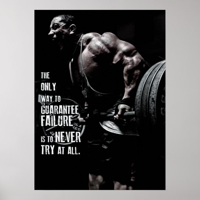 Póster Motivación de entrenamiento (Frente)