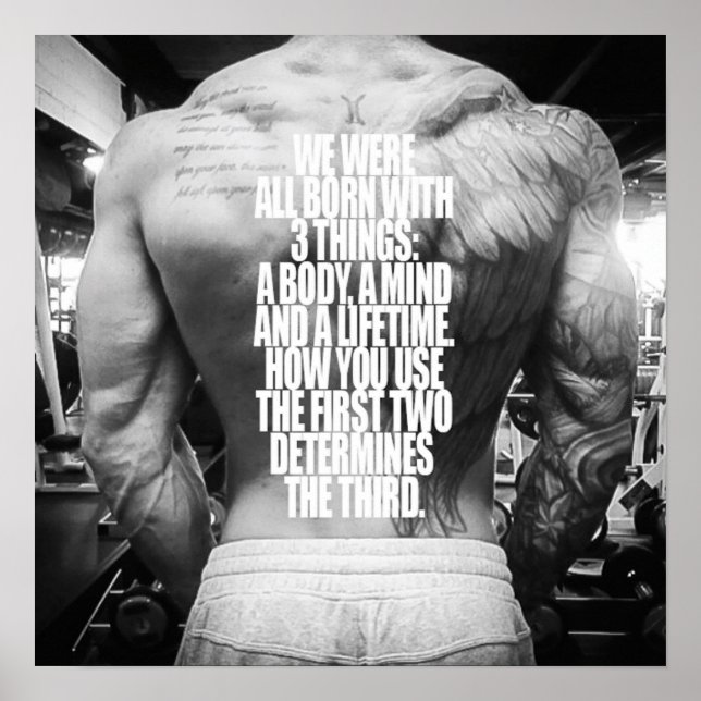 Póster Motivación de entrenamiento (Frente)